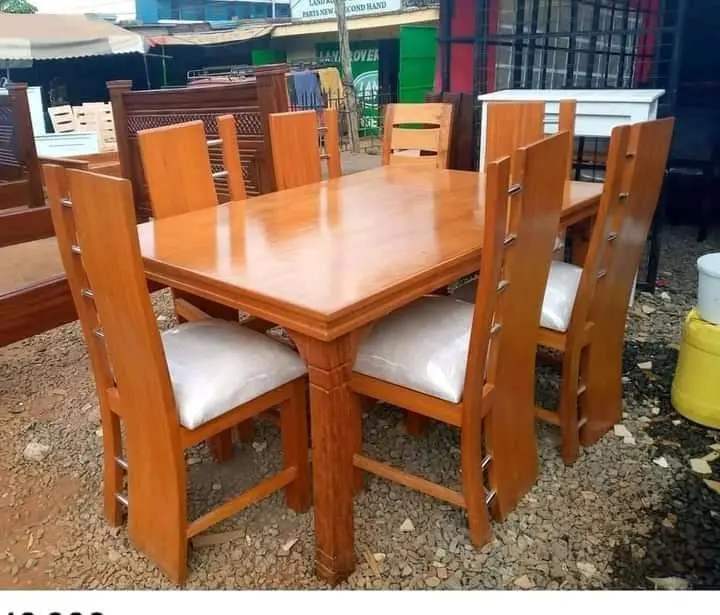 Natural timber dining set
