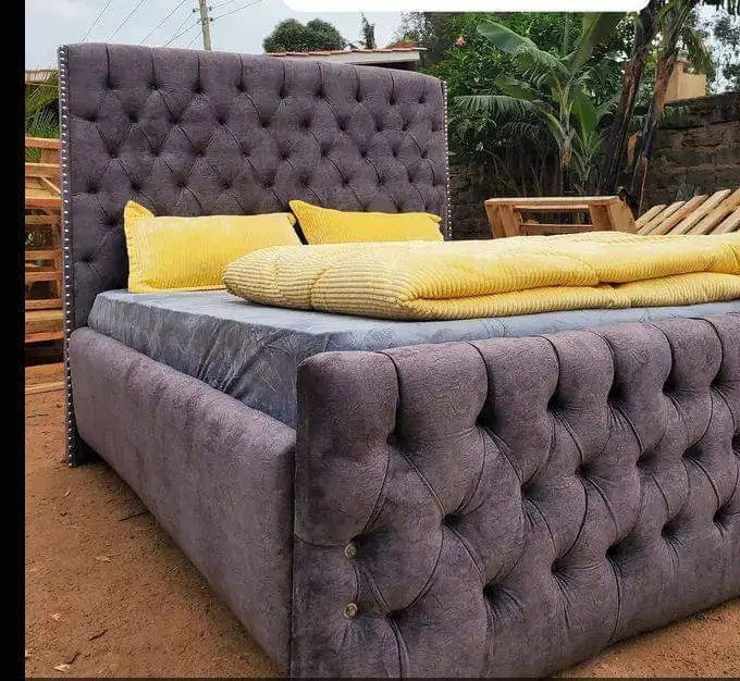 Custom upholstered bed